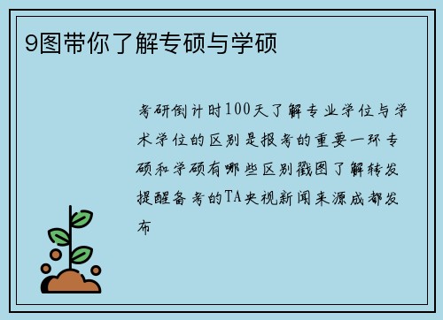 9图带你了解专硕与学硕